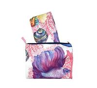 Telo Stampato in Microfibra Con Pochette 90x170cm Telo Mare Asciugamano Spiaggia (Hibiscus Rosa)