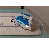 TELO STIRO DA TAVOLO cm.100x55 RETTANGOLARE, 100% COTONE, TITANIO, TRIPLO STRATO