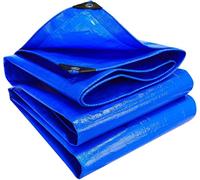 Telo telone BLU PVC Occhiellato impermeabile polietilene 90 GR/MQ