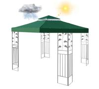 Telo Telone di Ricambio per Copertura Gazebo 300x300cm,Copertura di Ricambio per Tenda a Doppio Strato,Tetto di Ricambio Gazebo 3x3 Impermeabile Antracite(SOLO COPERTURA TOP) (Green)