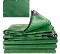 Telo/Telone Impermeabile Esterno - 4x5 METRI - ANTISTRAPPO - DURABILITA' 5 ANNI, Telo Copritutto Senza Elastici Inclusi, Telone Occhiellato Rinforzato, Verde, 110gr/mq