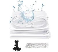 Telo Telone Impermeabile Esterno Occhiellato 2x6m, Telo con Elastici Sfera PVC Trasparente 420 g/m², Teloni Protettivo Multiuso Tenda Resistente UV per Barche Legno Piscina Mobili da Giardino Auto