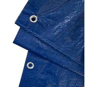 Telone blu in polietilene 6x8 mt telo di copertura impermeabile con occhioli