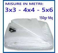 telo telone occhiellato bianco trasparente con occhielli PVC 150gr 3x3 4x4 5x6