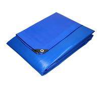 Telo telone occhiellato impermeabile da esterno polietilene 6x12 m 180 g/m² blu