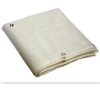 TELO TELONE OCCHIELLATO RETINATO 6X4 PVC BIANCO TRASPARENTE COPERTURE ESTERNE