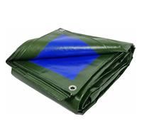 Telo Telone Occhiellato Verde Blu in Polietilene 3x5 Impermeabile 180 gr/m²
