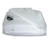 Telo telone RETINATO PVC trasparente occhiellato impermeabile 140 GR/MQ