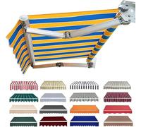 Telo Tenda da Sole per Esterno Ricambio, Telo di Ricambio per Tende da Sole con Bracci Estensibili per Esterno, Tessuto Sostitutivo per Tenda da Sole,C,(16x6.5ft) 5x2m