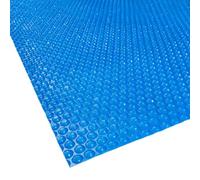 Telo Termico 2.3 x 2.7 m Tagliabile, Riscaldamento Piscina Pellicola Solare Spessore 400 µm Resistente Ai Raggi UV e All'Abrasione per Piscina Fuori Terra, Blu