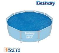 Telo Termico Copertura Solare per Piscina Tonda Rotonda Fuoriterra Ø 305 cm