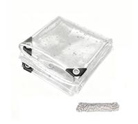 Telo Trasparente 360 x 560 cm Plastica Trasparente Telo Impermeabile Esterno Resistente Migliorato per Mobili da Giardino, per Esterni Piante e Serra, A