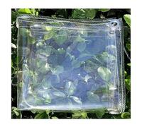 Telo trasparente da 0,5 mm con occhielli Telo di copertura trasparente resistente all'acqua con bordo rinforzato for portico del patio(1 * 1M)