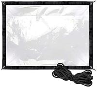 Telo Trasparente Impermeabile 2x3 m e 3x5 m - Telone in plastica Trasparente per tettoie, Tende da Sole, verande, Serre - Resistente, Durevole, Resistente ai Raggi UV, Dimensioni 7x7 Piedi