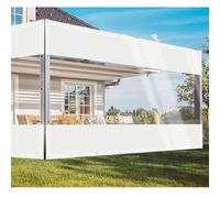 Telo Trasparente Impermeabile Esterno con Occhiellato 1.8x2.6m,0.5mm Personalizzabile Telone Trasparente PVC per Serra Giardino Balcone Patio Auto,Resistente alle intemperie neve