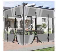 Telo Trasparente Impermeabile Esterno con Occhiellato 2.4x3.6m,0.5mm Personalizzabile Telone Trasparente con Cerniera per Serra Giardino Balcone Patio Auto,Resistente alle intemperie neve