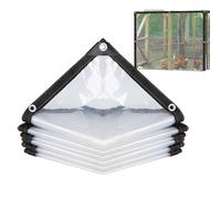 Telo Trasparente Impermeabile - Telo Impermeabile Trasparente - Copertura Protettiva Chiara,Per Patio, Portico, Giardino, Serra, Recinto, Pollaio, Inverno