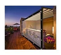 Telo trasparente per piante, impermeabile, per esterni, 0,12 mm, versatile, per pesca, garage, portico, diverse dimensioni (2,4 x 5 m)