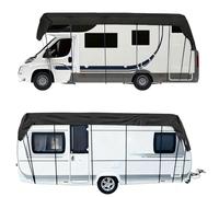 Telo Universale 210D Per Caravan Universale, Telo Copri Coperture Antigrandine Per Camper, Autocaravan, Van, Furgone(Nero,1200x300cm/39.4x9.8ft)