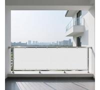 Telo Vela Ombreggiante 160 x 204 cm Protezione Raggi UV Rete Ombreggiante Telo Ombra Lavabile con Occhielli, 185Ggsm Oxford per Terrazza, Giardino, Balcone, Campeggio, Bianco