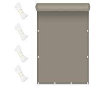 Telo Vela Ombreggiante 190 x 300 cm Impermeabile Protezione UV Tenda da Sole Antivento con Kit di Fissaggio per Esterno, Giardino e Terrazza, Piscina, Cachi