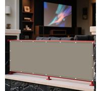 Telo Vela Ombreggiante 210 x 400 cm Rettangolare 98% Anti-Uv Vela Tela Ombreggiante con Occhielli Fascette Installazione Facile per Giardino, Terrazza e Balcone, Cachi