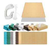 Telo Vela Ombreggiante 240 x 310 cm Protezione Raggi UV Rete Parasole Antipioggia, Antivento e Resistente Al Sole Adatto per Giardino Terrazzo e Campeggio, Color Crema