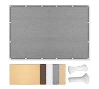 Telo Vela Ombreggiante 260 x 300 cm Antivento/Protezione UV Vele Ombreggianti Traspirante Antipolvere Protezione Antivento per Esterno, Giardino, Terrazzo, Balcone, Patio, Grigio Chiaro