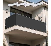 Telo Vela Ombreggiante 265 x 470 cm Antivento/Protezione UV Vela Ombreggiante Antivento Protezione Anti Raggi UV e Impermeabile per Giardino, Esterno, Balcone, Campeggio, Grigio Scuro