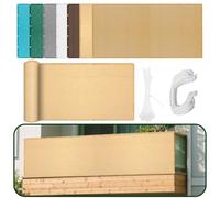 Telo Vela Ombreggiante 290 x 610 cm Protezione Raggi UV e Traspirante Rettangolo Telo Ombra con Fune Tenda a Vela per Balconi per Esterno, Giardino Terrazzo, Color Crema