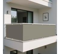 Telo Vela Ombreggiante 50 x 700 cm Protezione Raggi UV Facile da Installare Rettangolo Telo Ombra con Occhielli Tenda a Vela per Giardino Terrazzo e Campeggio, Cachi