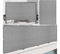 Telo Vela Ombreggiante 530 x 820 cm 98% Protection Contre Les Rayons UV Traspirante Vele Parasole Protezione Anti Raggi UV e Traspirante per Esterno, Giardino e Terrazza, Grigio Chiaro