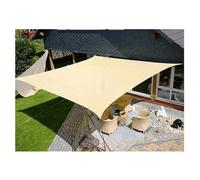 Telo vela quadra ecrù ombreggiante con occhielli 3,6x3,6mt per ombra da giardino