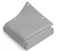 TELOMERITI® - Telo/Telone in PVC 650gr/mq con Occhielli in Alluminio, Rinforzato, tipo da camion, Impermeabile, Copritutto Da Esterno, Vari Colori, Made in Italy (Grigio, 3x7 Metri (21 MQ))