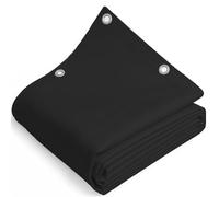 TELOMERITI® - Telo/Telone in PVC 650gr/mq con Occhielli in Alluminio, Rinforzato, tipo da camion, Impermeabile, Copritutto Da Esterno, Vari Colori, Made in Italy (Nero, 3x7 Metri (21 MQ))