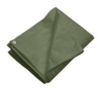 Telone 260 g/m² 6x8 m Verde HDPE,Telo copertura multiuso in HDPE verde 6x8m con occhielli in alluminio