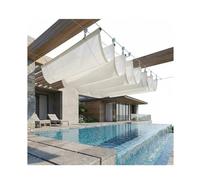 Telone a rete for tenda da sole ondulata for esterni for terrazza veranda, sostituzione della copertura del tetto in HDPE resistente ai raggi UV(W1.5*L6m/W4.92*L19.68ft)