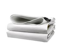Telone Bianco 3x5m 3x6m 4x4m Telo Impermeabile Resistente per Telone da Campeggio all'aperto/al Chiuso (3x6m (9,8 Piedi x 19,7 Piedi))