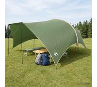 Telone da campeggio impermeabile, verde, 550 x 400 x 230 cm, con borsa per il trasporto