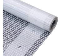 Telone di copertura a griglia, 2 pezzi, 2 x 3 m, 260 g/m², bianco, resistente alle intemperie, con occhielli, antistrappo, impermeabile, resistente ai raggi UV, per giardino, auto, barca, campeggio