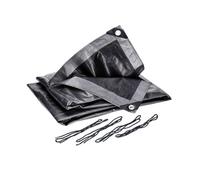 Telone di copertura Impermeabile 8x10m con Grammatura 260g/m² incl. 4 corde - occhielli ogni 50cm, rinforzi bordi/angoli, impermeabile, stabilizzato UV, antistrappo, Esterno Copertura Multiuso