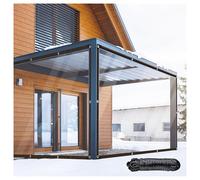 Telone di copertura impermeabile resistente - durevole copertura trasparente antipioggia per patio, pergola, veranda padiglione - protezione esterna resistente alle intemperie (2 x 7 m) e divisorio