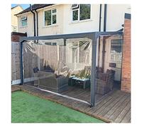 Telone di copertura impermeabile resistente - pannello trasparente ultra trasparente con occhielli per gazebo e pergola tenda laterale