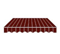 Telone di ricambio in tessuto retrattile, varie opzioni di dimensioni, copertura per tettuccio parasole, senza cornice, impermeabile, con protezione UV per cortile, terrazza, balcone