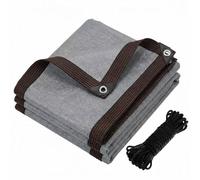 Telone grigio in rete resistente ai raggi UV con occhielli - perfetta copertura per serra, protezione delle piante, cuccia per cani, schermatura patio e pollaio