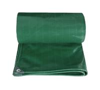 Telone Impermeabile 1.3 x 5.1 m PVC Bicolore Idrorepellente Telone da Giardino con Occhielli, Angoli e Orli Rinforzati per Rimessaggi Tende Balconi Coperture Bianco, Verde