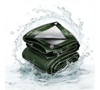 Telone Impermeabile 100 x 150 cm Resistente Ai Raggi UV Telo Impermeabile da Esterno Resistente e Antistrappo per Esterno, Giardino, Gazebo, Campeggio, Piscina, Legno, Army Green