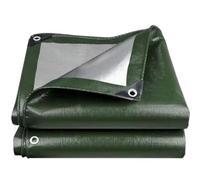 Telone Impermeabile 140 x 220 cm Pe 120 G M², Impermeabile, Antistrappo Telo Copritutto Leggero, Resistente Ai Raggi UV per Esterno, Giardino, Piscina, Auto, Legno, Verde