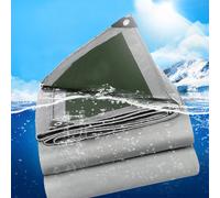 Telone impermeabile 180 g/m2 PE Telone protettivo Resistente ai raggi UV Copertura resistente allo strappo per mobili da giardino Piscina Legno Auto Barca White W2 x L3M