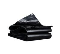 Telone Impermeabile 200 x 260 cm Extra Impermeabile Telone Idrorepellente per Esterno Super-Resistente per Esterno, Giardino, Gazebo, Campeggio, Piscina, Barche, Legno, Nero